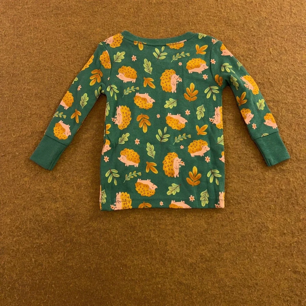 Old Navy Baby 6-12M Multi Animal Hedgehog Cotton Pajama Lot NWT